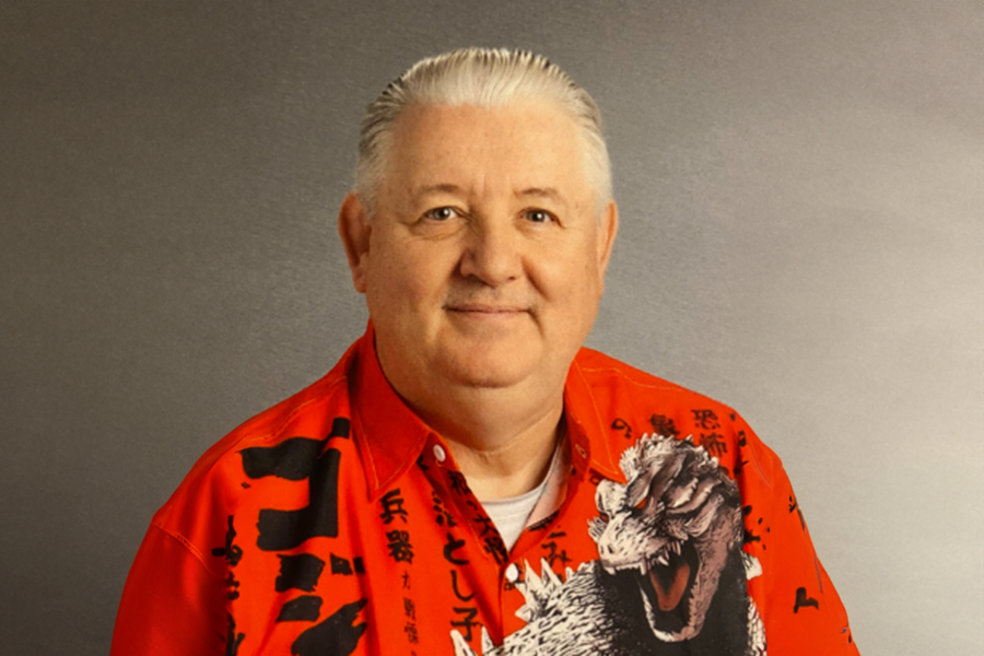 Tony’s school photo from this year, pictured wearing one of his signature Godzilla shirts. Photo courtesy of Lifetouch. 